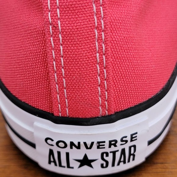 Converse Chuck Taylor All Star Seasonal Hi Canvas 168572F Carmine Pink  Size 9.5 - Picture 9 of 12